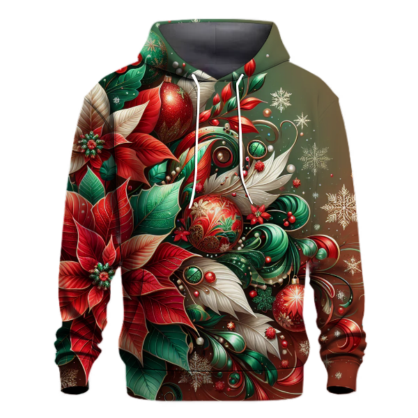 Holiday Poinsettia Delight Hoodie