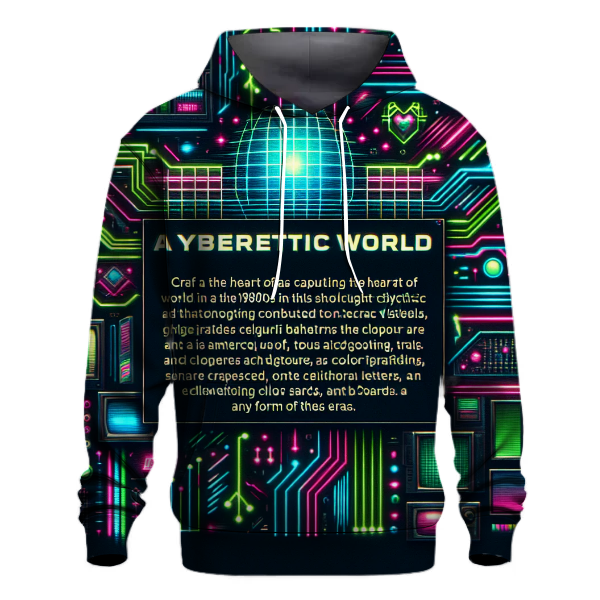 Neon Cyber World Hoodie