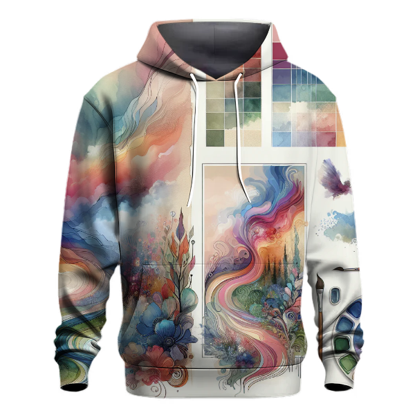 Ethereal Watercolor Dreams Hoodie