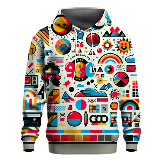 Vintage 80s Graphic Pop Hoodie