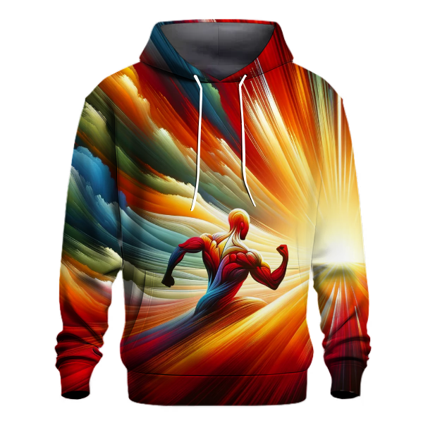 Fiery Sunrise Gradient Hoodie