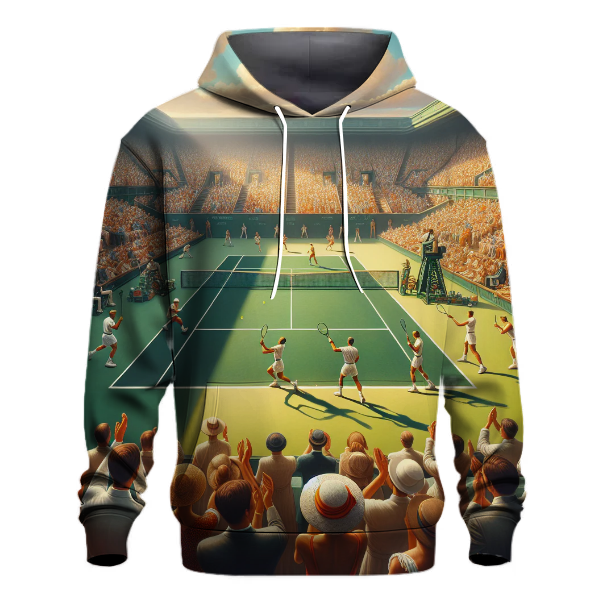 Tennis Match Elegance Hoodie