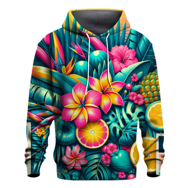 Neon Tropical Bliss Hoodie