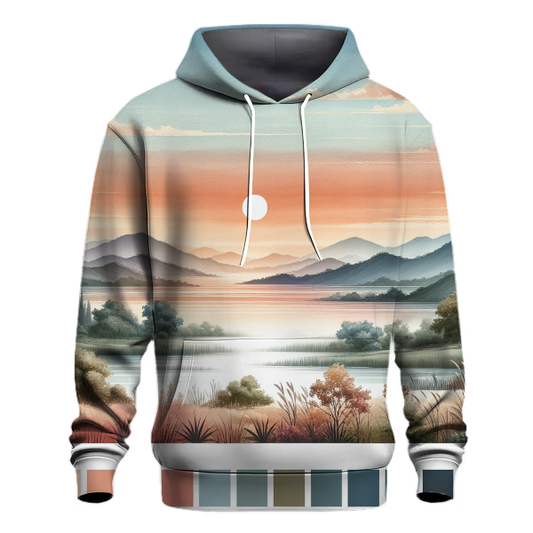 Serene Watercolor Landscapes Hoodie