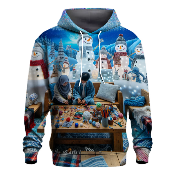 Frosty Friends Winter Party Hoodie