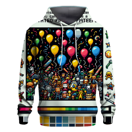 Pixel Art Celebration Hoodie