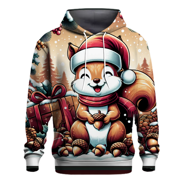 Nutty Squirrel Christmas Hoodie