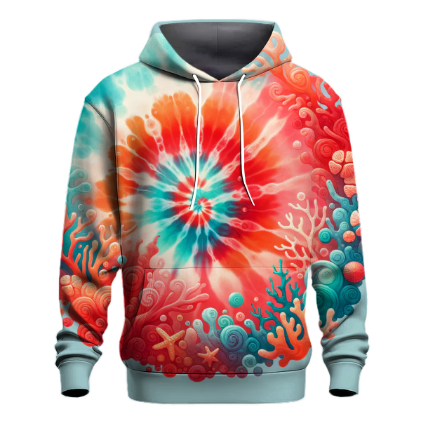 Fiery Coral Reef Hoodie