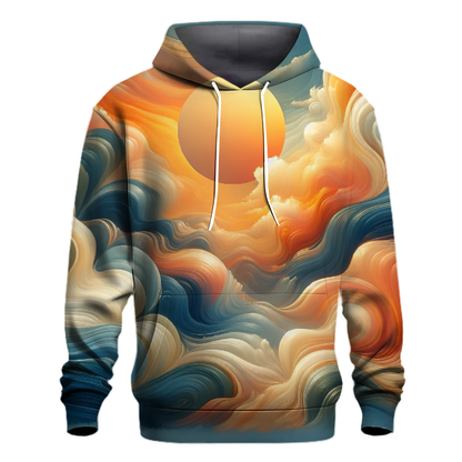 Sunrise Over the Ocean Tie-Dye Hoodie