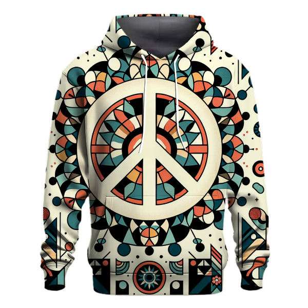 Peace Sign Kaleidoscope Hoodie