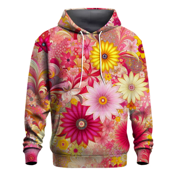 Bright Blossom Tie-dye Design Hoodie