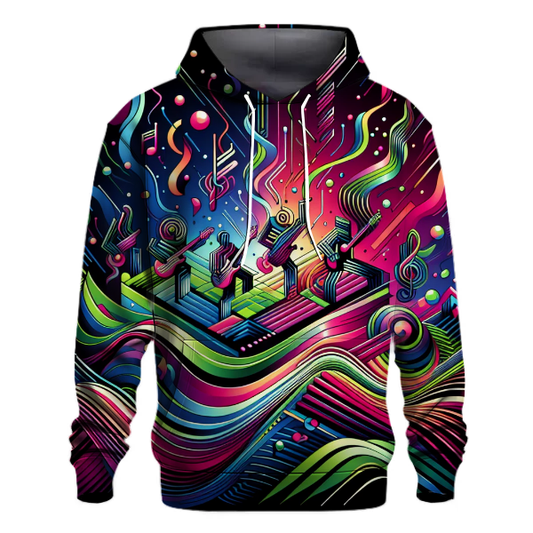 Techno Rhythm Pulse Hoodie