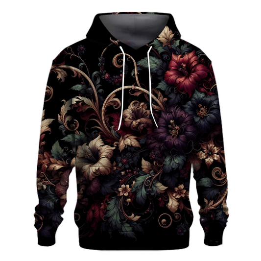 Gothic Romance Flowers Hoodie