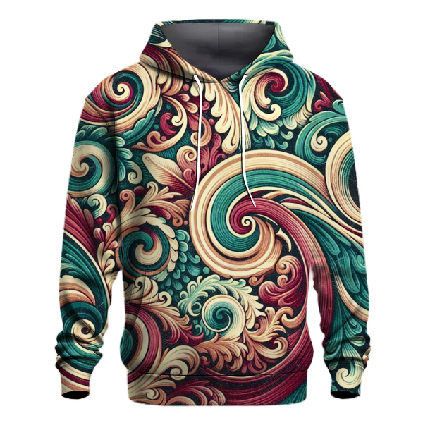 Vintage Tie-Dye Waves Hoodie