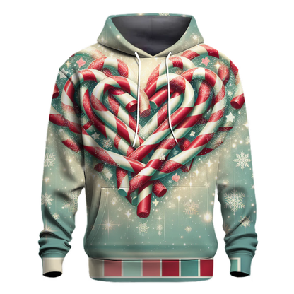 Candy Cane Heart Hoodie