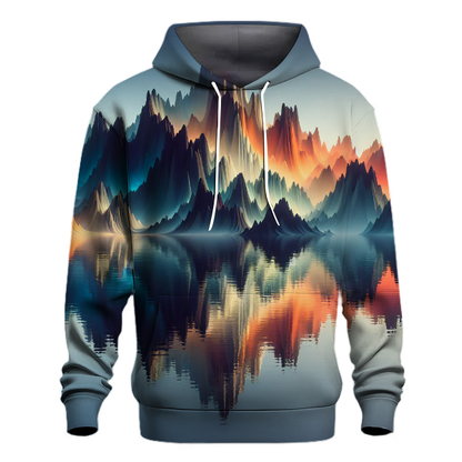 Abstract Mountain Reflections Hoodie