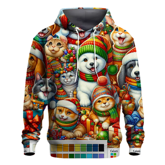 Joyful Holiday Animals Hoodie