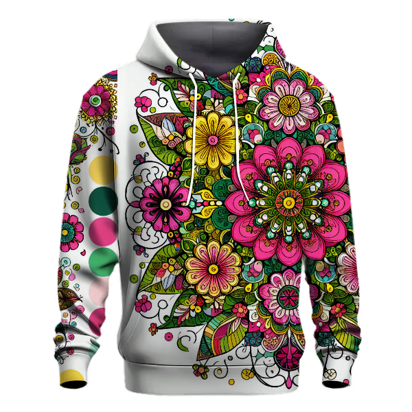 Neon Floral Fantasy Hoodie