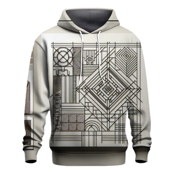 Modern Geometric Chic Hoodie