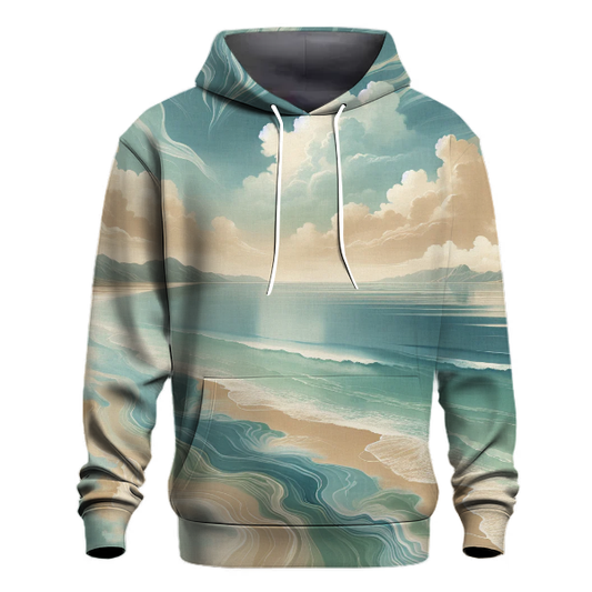 Serene Sea Breeze Tie-dye Design Hoodie