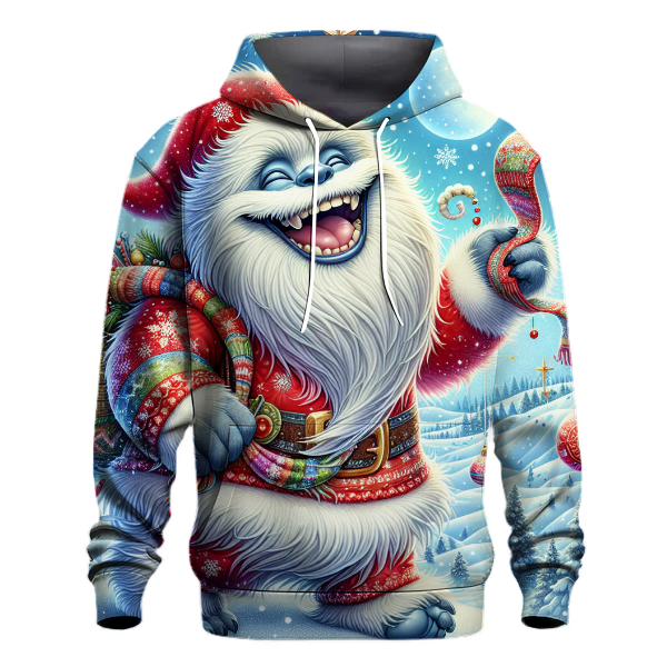 Happy Holidays Yeti Style Hoodie