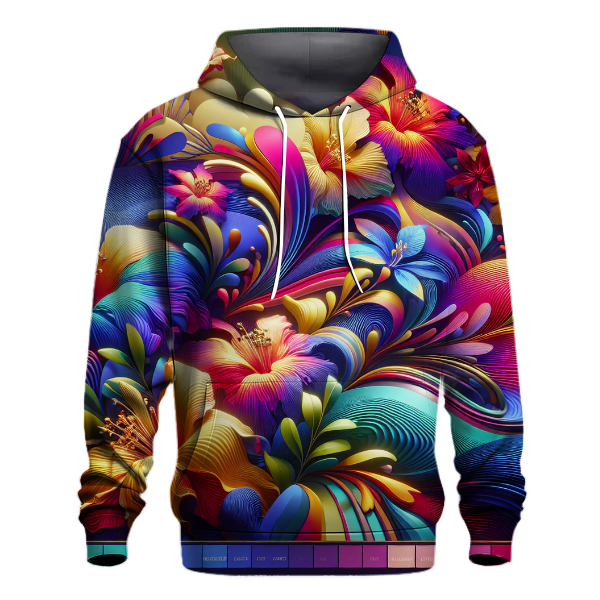 Electric Floral Explosion Hoodie