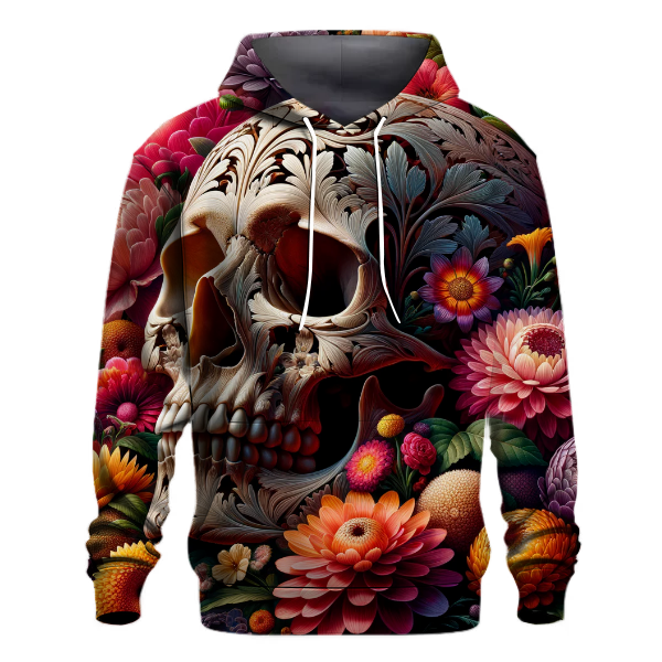 Floral Skull Hoodie