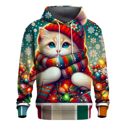 Frosty Feline Festivities Hoodie