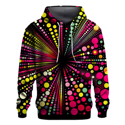 Neon Groove Dots Hoodie