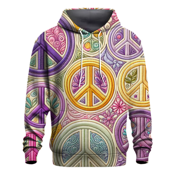 Peace Sign Positivity Hoodie Hoodies Fashion