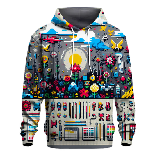 Pixelated Adventure Hoodie Hoodie Styles