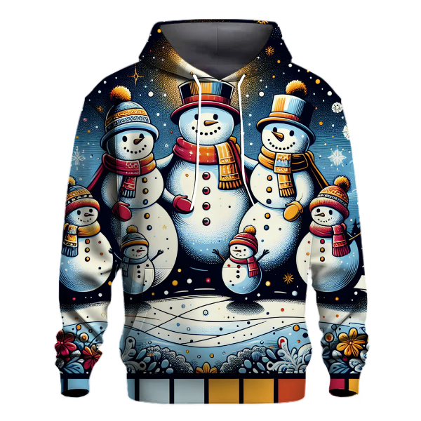 Holiday Snowman Family Hoodie