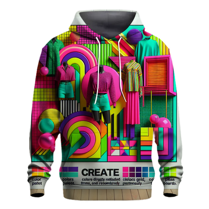 Radical 80s Graphics Hoodie