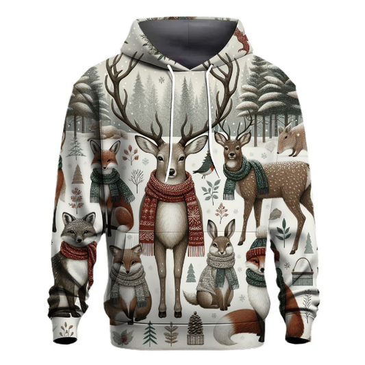 Rustic Woodland Animals Hoodie