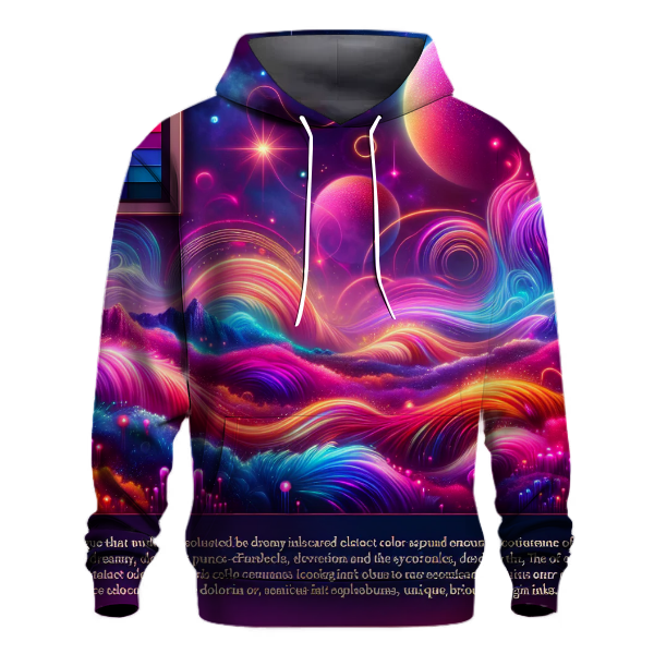 Neon Disco Dreamscape Hoodie