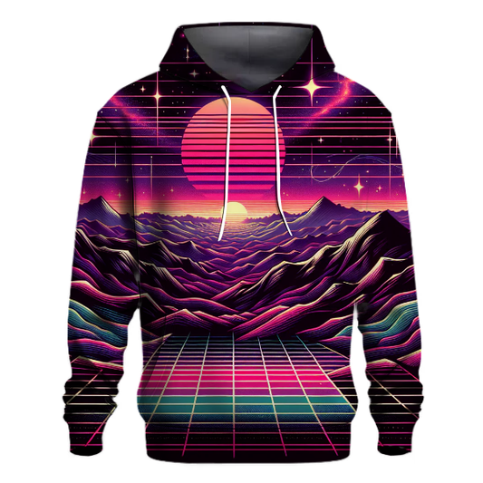 Cosmic Retro Wave Design Hoodie