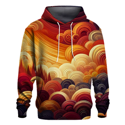 Autumn Sunset Tie-dye Design Hoodie