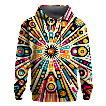 Funky Retro Starburst Hoodie