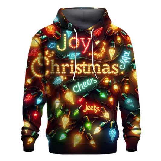 Christmas Lights And Cheers Hoodie Custom Hoodies