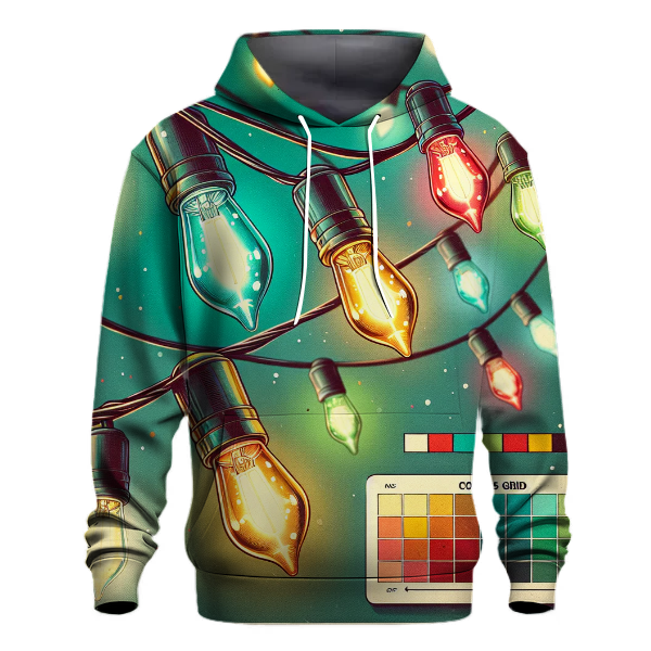 Retro Christmas Lights Hoodie