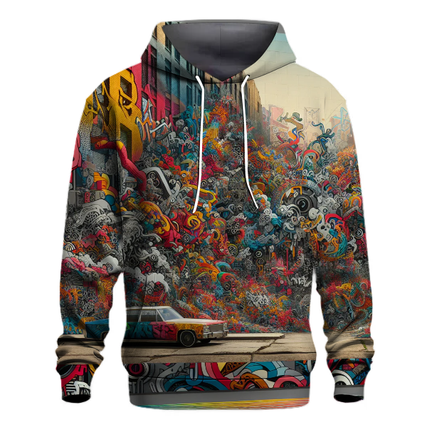 Urban Graffiti Canvas Hoodie