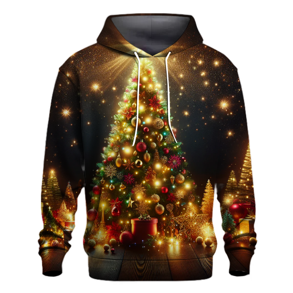 Twinkling Lights on a Christmas Tree Hoodie