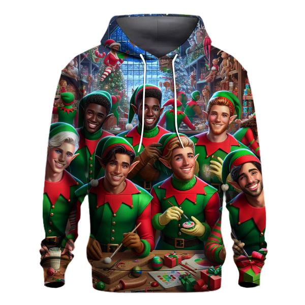 Merry Elves Workshop Hoodie Custom Hoodies