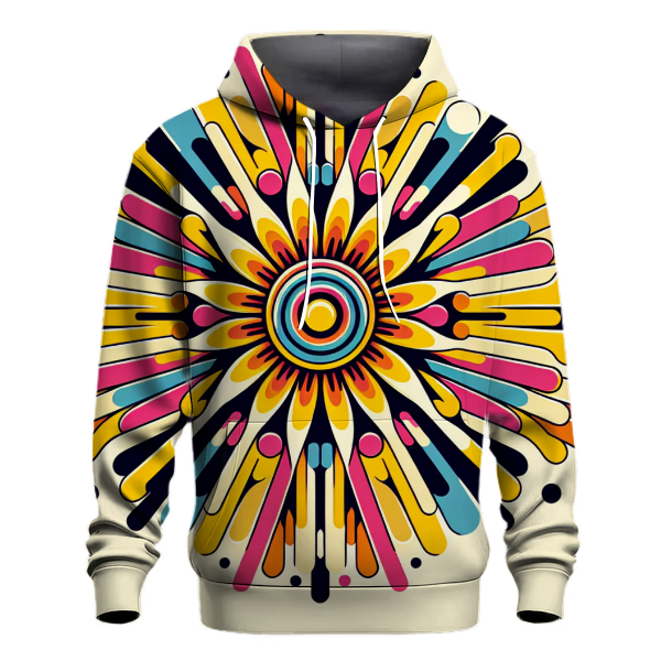 Dynamic Sunburst Hoodie Hoodies Fashion