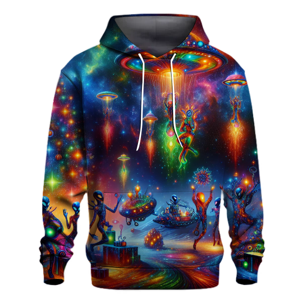 Merry Christmas Alien Invasion Hoodie