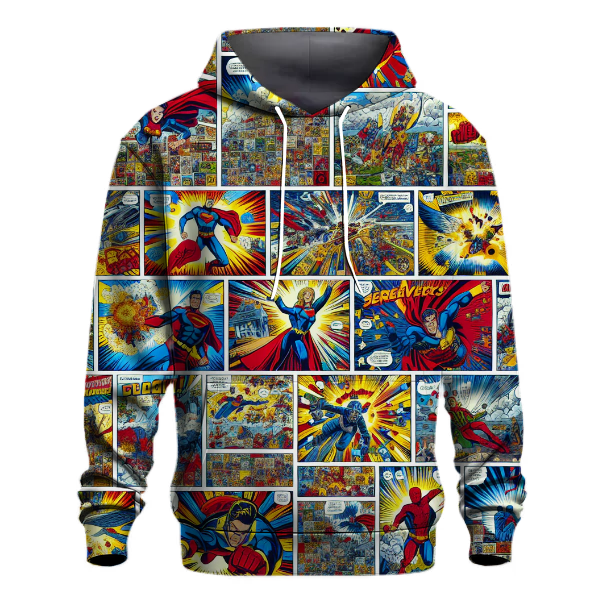 Retro Comic Style Hoodie