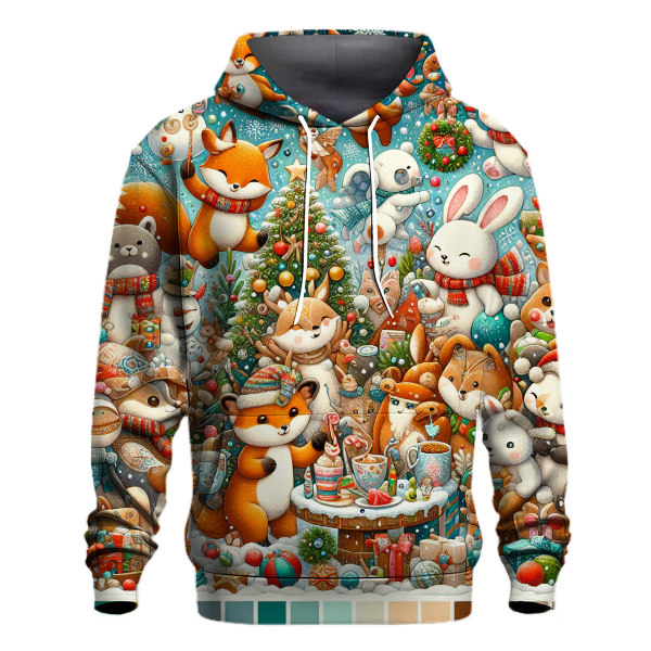 Joyful Christmas Animals Hoodie