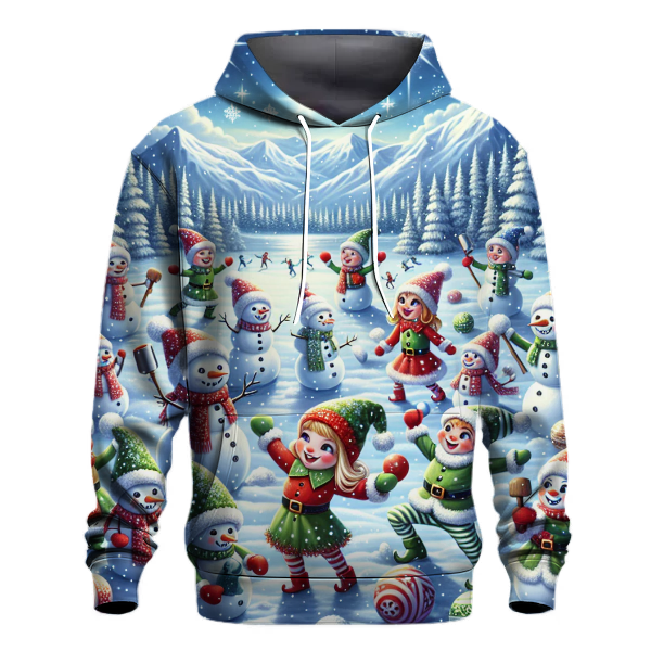 North Pole Snowball Fight Hoodie