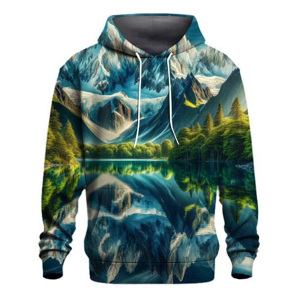 Mountain Serenity Scene Hoodie