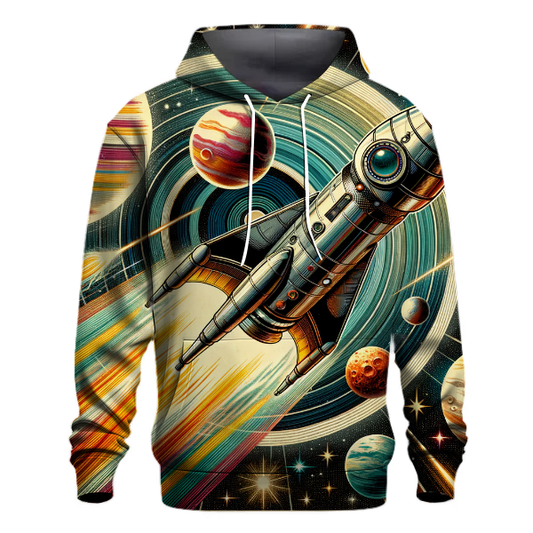 Vintage Retro Space Travel Hoodie